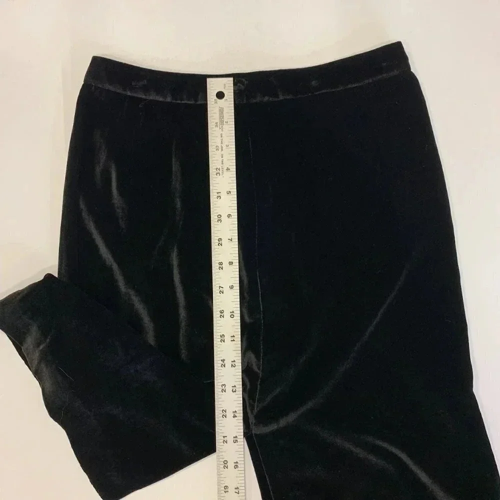 Madewell Women's Velvet Silk Blend Knee Length Pencil Slit Skirt Size 0‎
